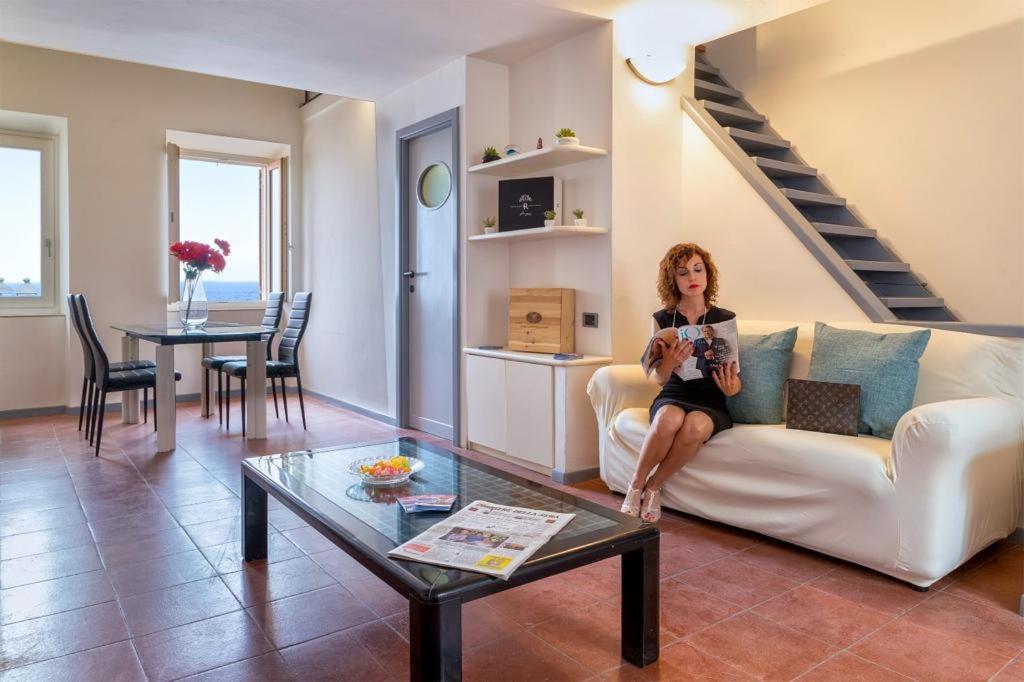 Panoramic Bastioni Sea View Apartment Alghero Bagian luar foto