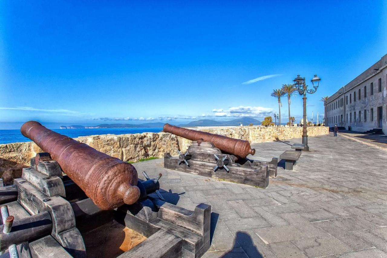 Panoramic Bastioni Sea View Apartment Alghero Bagian luar foto