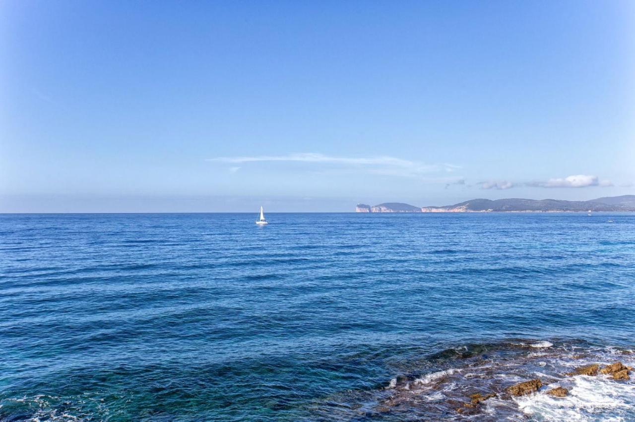 Panoramic Bastioni Sea View Apartment Alghero Bagian luar foto