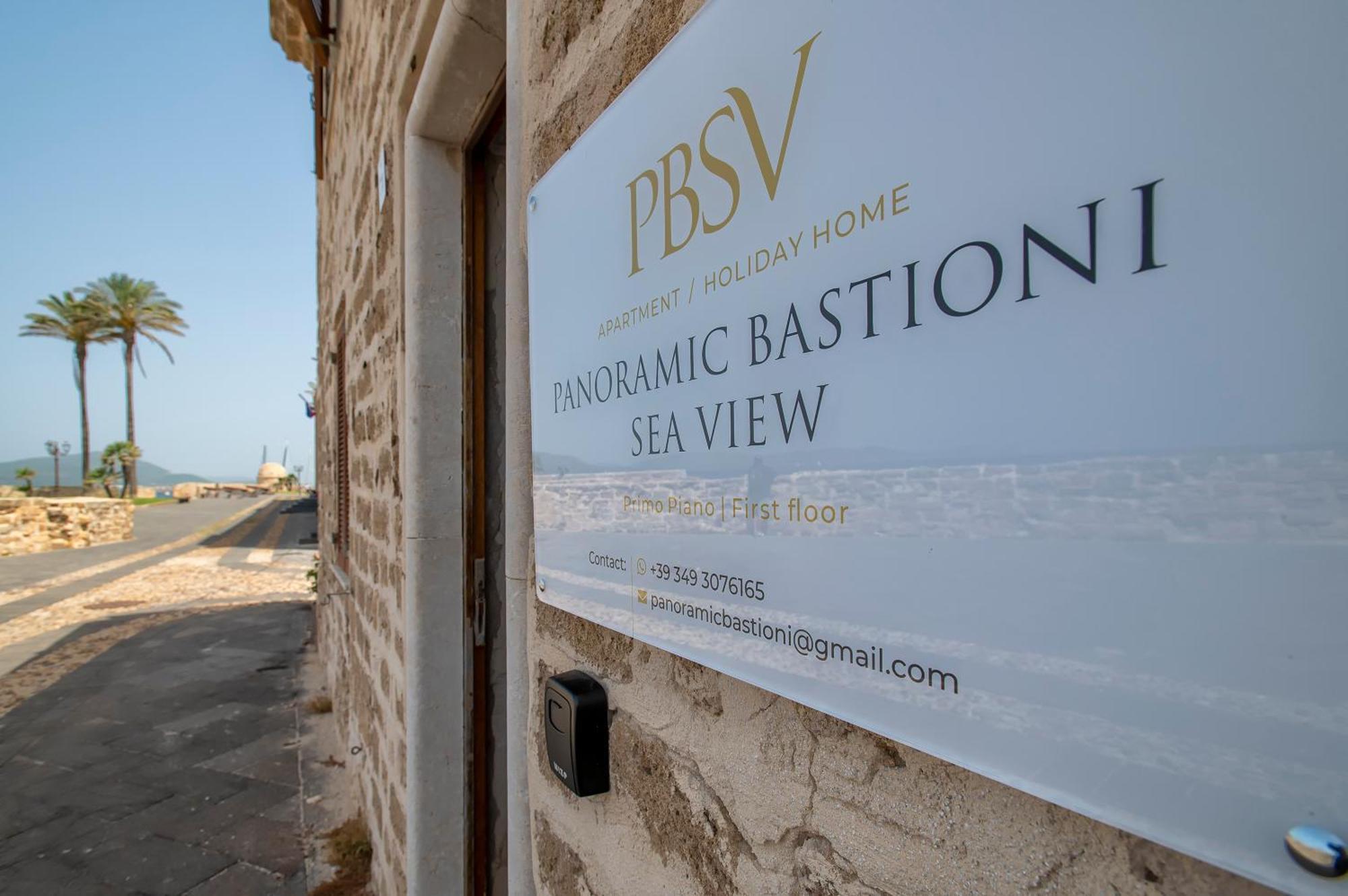 Panoramic Bastioni Sea View Apartment Alghero Bagian luar foto